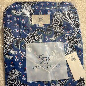 Cornflower Tiger Queen Short Sleep Set, XL, NWT